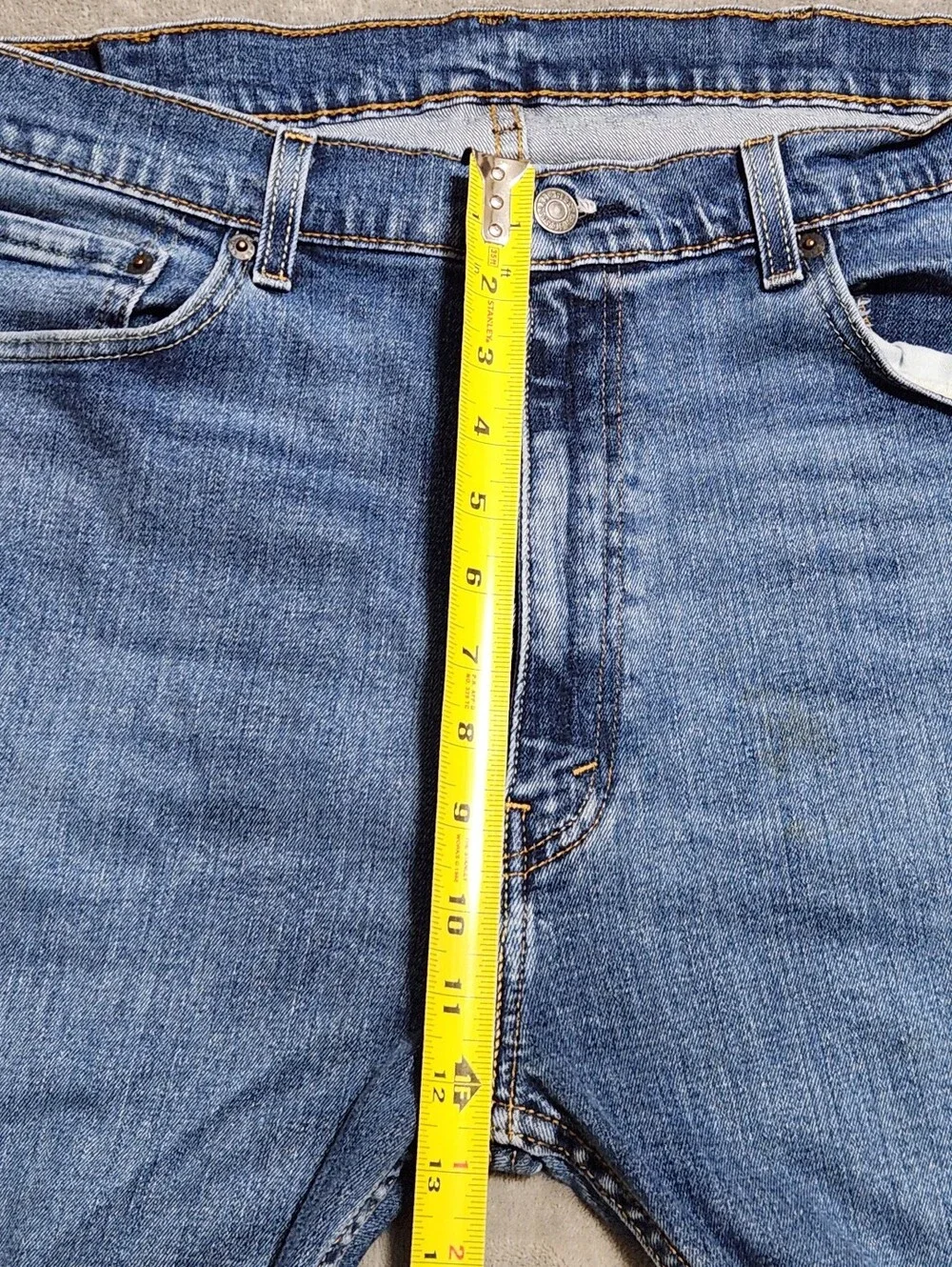 Levi's 505 Regular Straight Leg Jeans 40x30 Blue